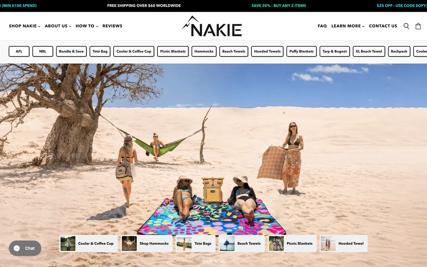 Nakie storefront