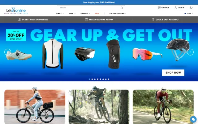 BikesOnline storefront
