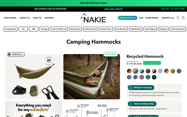 Nakie storefront